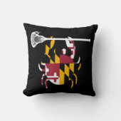 メリーランドカニラクロス男の子スティックLAX姉妹スープ クッション (正面)