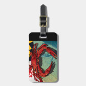 メリーランドカニ国旗 ラゲッジタグ (正面縦)