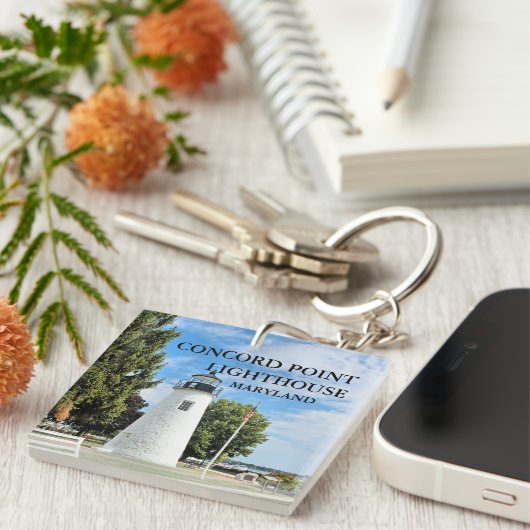 メリーランドキーチェーン、コンコードポイントライトハウス キーホルダー (正面右)