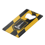 メリーランドクレジットカードボトルオープンの国旗 クレジットカード栓抜き (正面アングル)