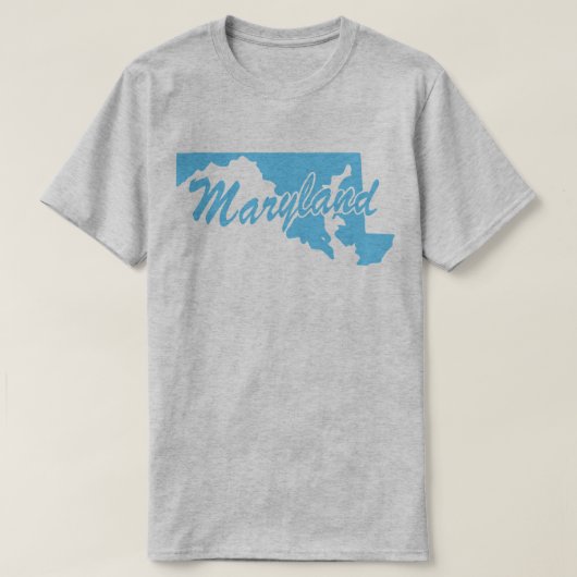 メリーランドシェイプTシャツの州 Tシャツ (デザイン正面)