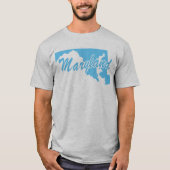 メリーランドシェイプTシャツの州 Tシャツ (正面)