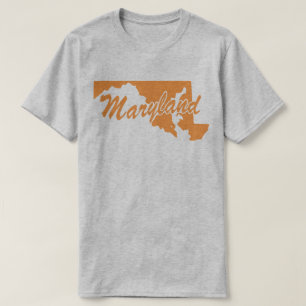 メリーランドシェイプTシャツの州 Tシャツ