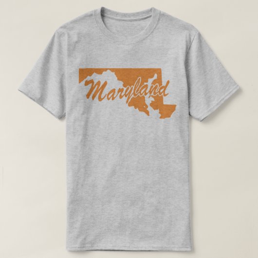 メリーランドシェイプTシャツの州 Tシャツ (デザイン正面)