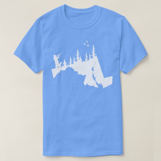 メリーランドダック狩りドッグギフト Tシャツ (デザイン正面)
