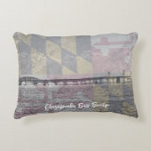 メリーランドチェサピークベイブリッジアクセント装飾用クッション アクセントクッション (正面)