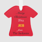 メリーランドバスケットボールジャージーオーナメント オーナメント (裏面)