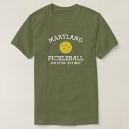 メリーランドピックルボールアドクラブパートナー名カスタム Tシャツ