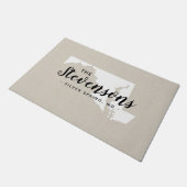 メリーランドファミリーモノグラム州doormat ドアマット (アングル)
