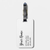 メリーランドフラパーソナライズされたグ荷物タグ ラゲッジタグ (裏面縦)