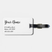 メリーランドフラパーソナライズされたグ荷物タグ ラゲッジタグ (裏面横)