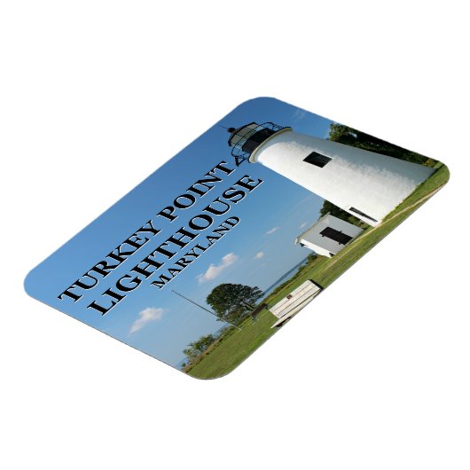 メリーランドフレキシマグネット、ターキーポイントライトハウス マグネット (左側)