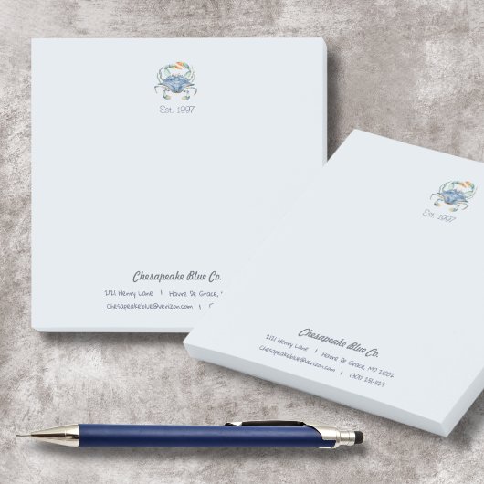 メリーランドブルーカスタムカニのビジネスのポストイットノート ポストイット