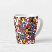 メリーランドブルーカニ カフェラテマグ (右アングル)