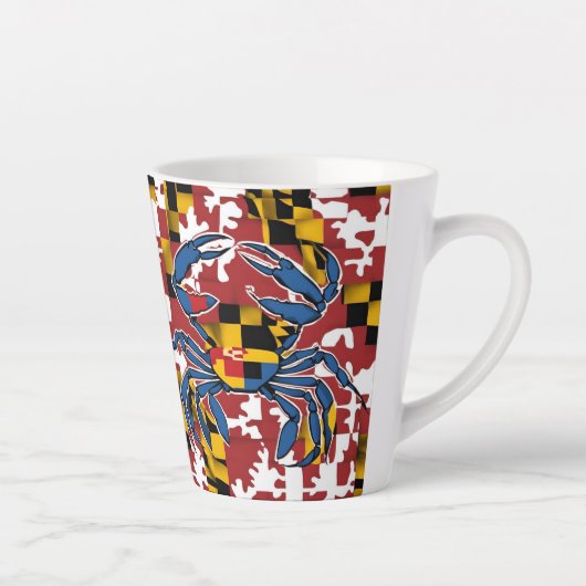 メリーランドブルーカニ カフェラテマグ (右)