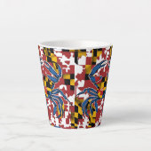 メリーランドブルーカニ カフェラテマグ (正面)