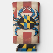 メリーランドブルーカニ スリム缶クーラー (正面)