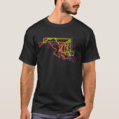 メリーランドプライドぼやけ Tシャツ (正面)