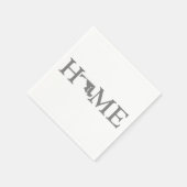 メリーランドホーム州グレーワードアート紙パーティー スタンダードカクテルナプキン (角)