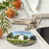 メリーランドボタンキーチェーン、コンコードポイントライトハウス キーホルダー (側面)