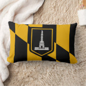 メリーランドランバーピローボルチモア国旗 ランバークッション (ブランケット)