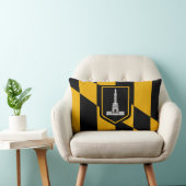 メリーランドランバーピローボルチモア国旗 ランバークッション (椅子)