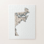 メリーランドヴィンテージ写真マップ ジグソーパズル (縦)