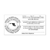 メリーランド公証書受領証スタンプ セルフインキングスタンプ (デザイン)