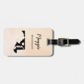 メリーランド地図ラゲッジタグ、ウェディングパーティーへようこそ ラゲッジタグ (正面横)