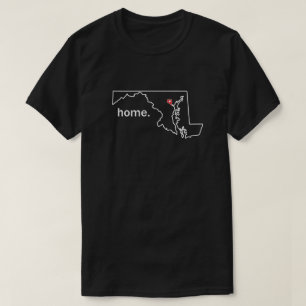 メリーランド家郡ワイシャツ-ボルティモア都市 Tシャツ