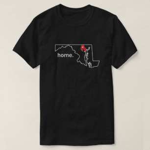 メリーランド家郡ワイシャツ-ボルティモアco. tシャツ