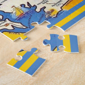 メリーランド州からのヴィンテージの挨拶 ジグソーパズル (側面)