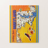 メリーランド州からのヴィンテージの挨拶 ジグソーパズル (縦)