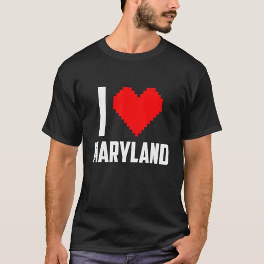 メリーランド州が好き Tシャツ (正面)