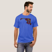 メリーランド州のオーバーサイズ Tシャツ (正面フル)