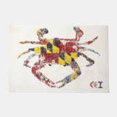 メリーランド州のカニの形のカーバー ドアマット (正面)