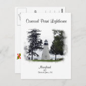 メリーランド州のコンコードポイントライト ポストカード (正面/裏面)