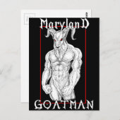 メリーランド州のゴートマン ポストカード (正面/裏面)