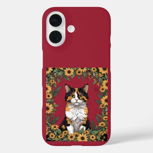 メリーランド州の三毛猫とキンセンカ 4 Case-Mate iPhoneケース (裏面)