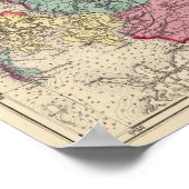 メリーランド州の地形図 ポスター (角)