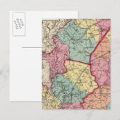 メリーランド州の地形図 ポストカード (正面/裏面)