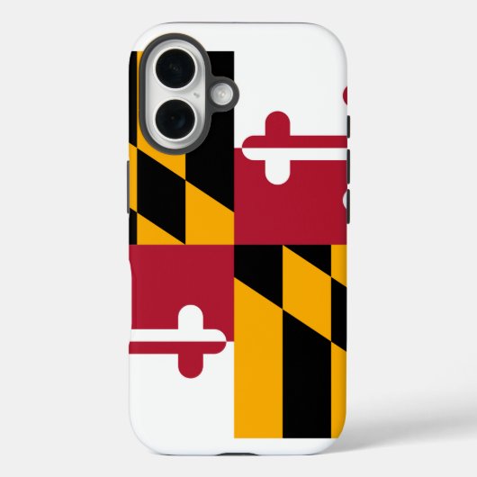 メリーランド州の旗のデザイン Case-Mate iPhoneケース (裏面)