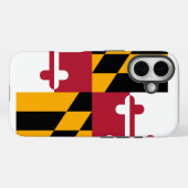 メリーランド州の旗のデザイン Case-Mate iPhoneケース (裏面 (横))