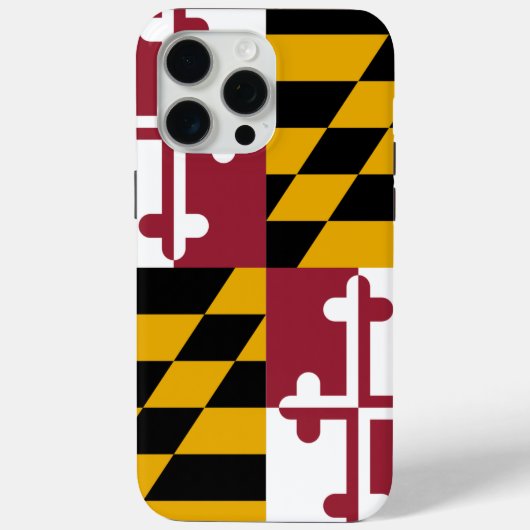 メリーランド州の旗のApple iPhone 15 Pro Maxケース Case-Mate iPhoneケース (裏面)