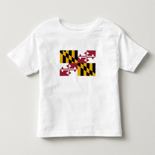 メリーランド州の旗 トドラーTシャツ (正面)