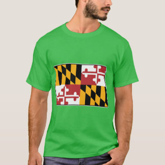 メリーランド州の旗 ノースダコタ州 Tシャツ
