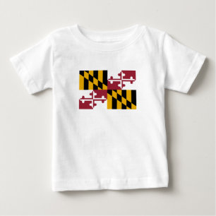 メリーランド州の旗 ベビーTシャツ