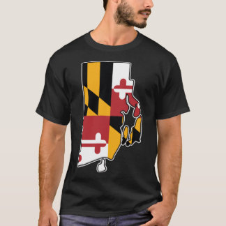 メリーランド州の旗 ロードアイランド州 オーバーサイズ Tシャツ