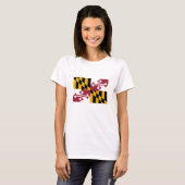 メリーランド州の旗 Tシャツ (正面フル)