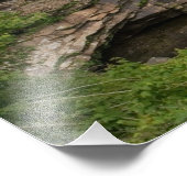 メリーランド州の泥だらけのクリーク滝 フォトプリント (角)